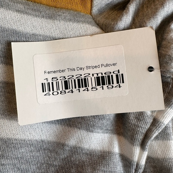 P.S. Kate Ladies' 3/4‎ Sleeve Stripe Colorblock Top - Picture 6 of 10